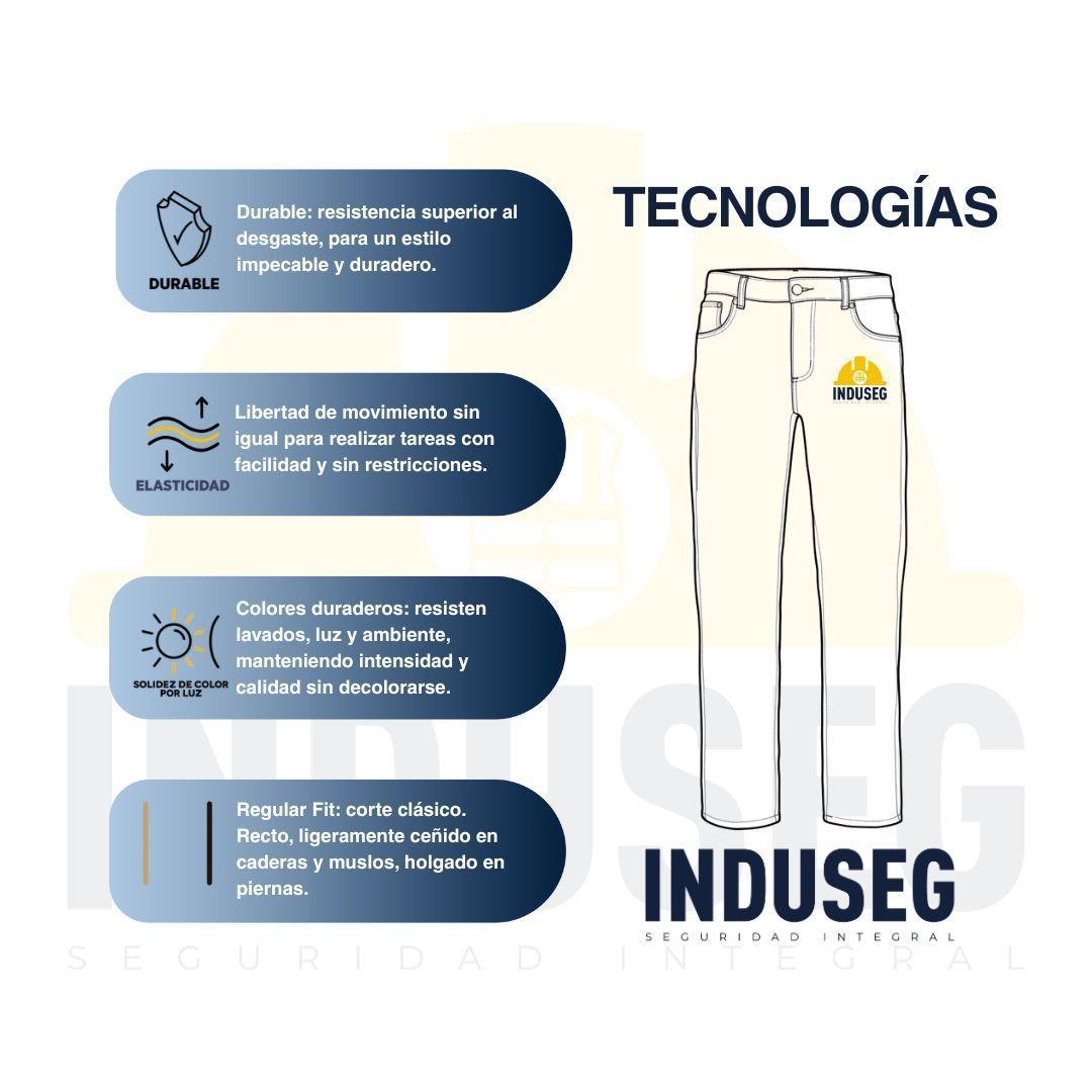 Jeans Hombre Denim Corte Recto Stretch Free Action Line-6