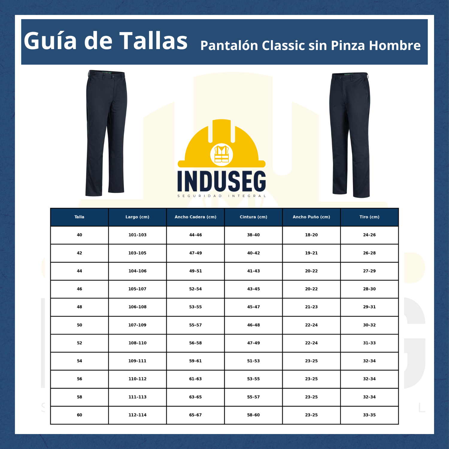 Pantalón Hombre Classic Gabardina Regular Trabajo Ejecutivo-7