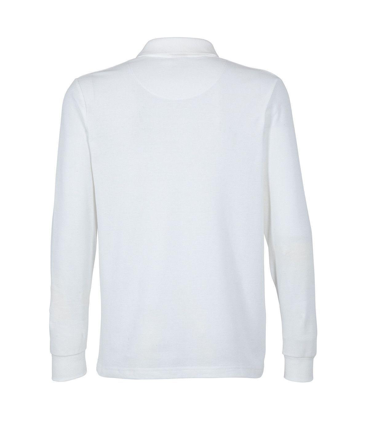 Polera Hombre Piqué Manga Larga Premium Casual Filtro UV-3