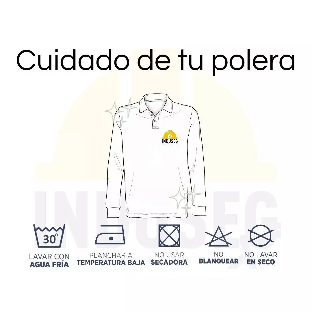 Polera Hombre Piqué Manga Larga Premium Casual Filtro UV-5