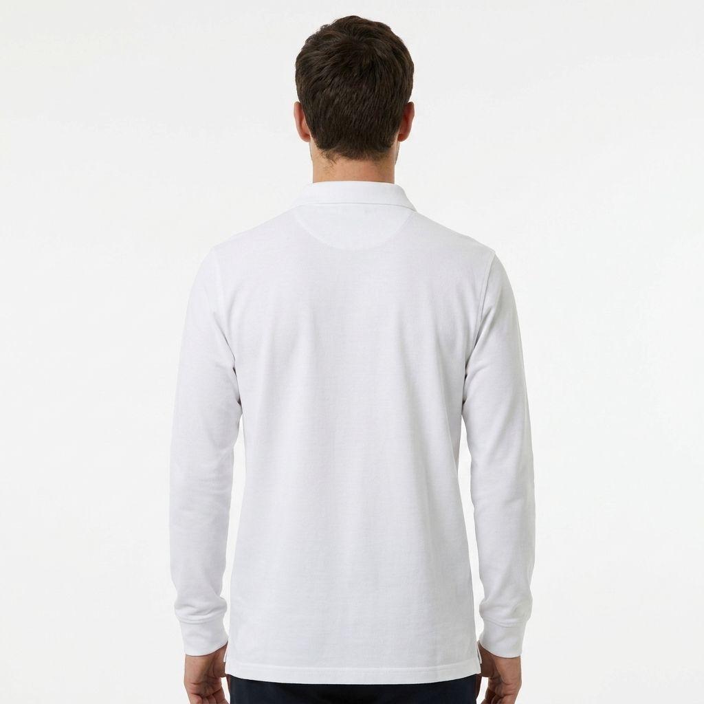 Polera Hombre Piqué Manga Larga Premium Casual Filtro UV-2