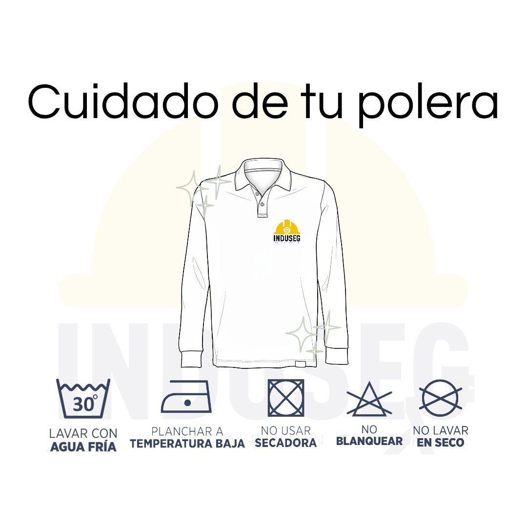Polera Hombre Piqué Manga Larga Premium 60/40 Para Bordar-6