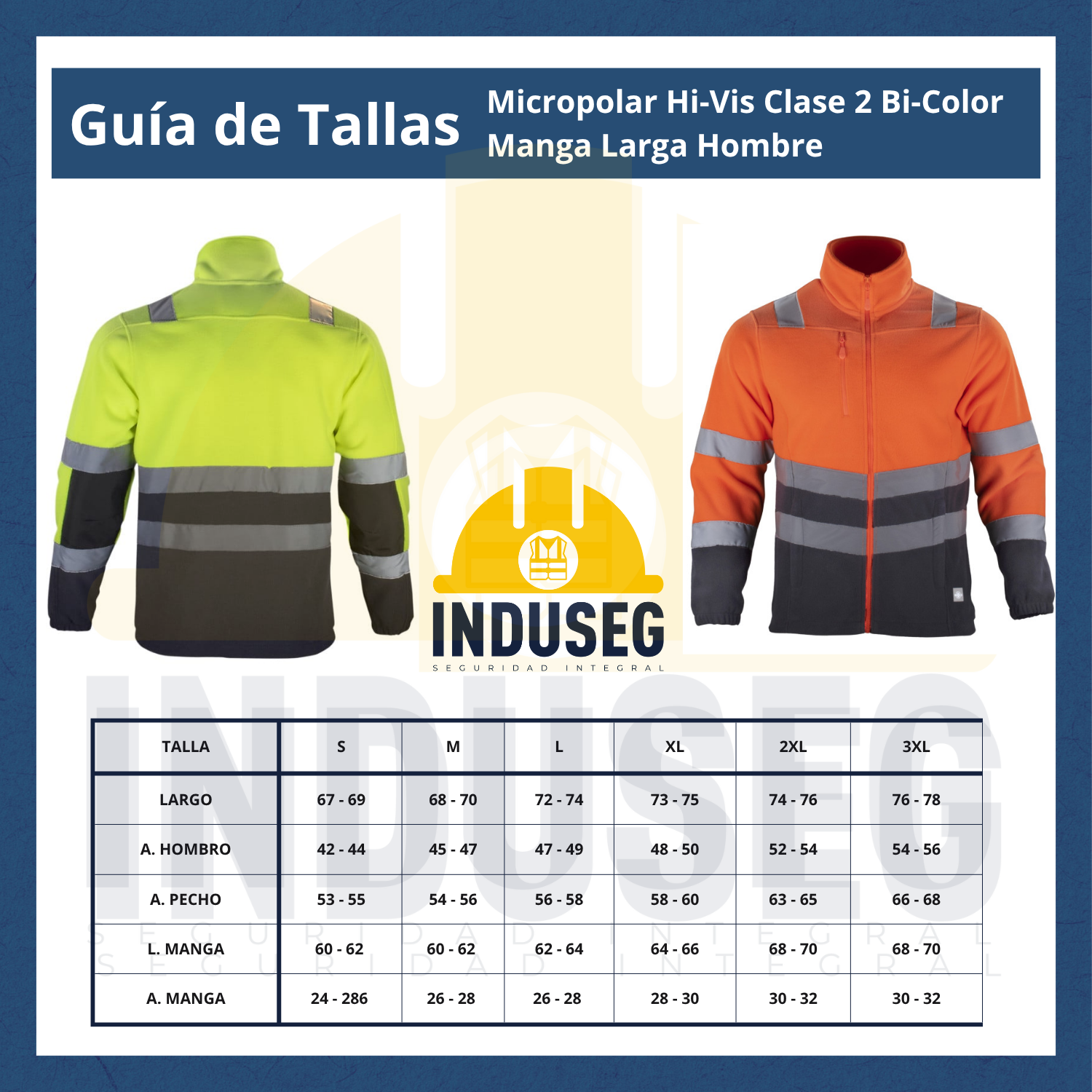 Micropolar Alta Visibilidad Bicolor Clase 2 Reflectante Hombre-6