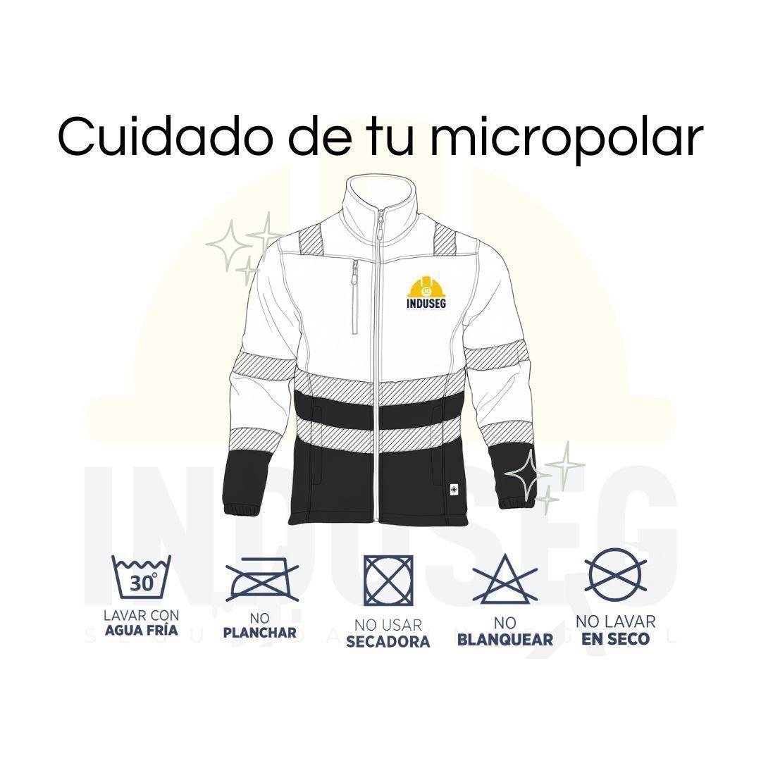 Micropolar Alta Visibilidad Bicolor Clase 2 Reflectante Hombre-5