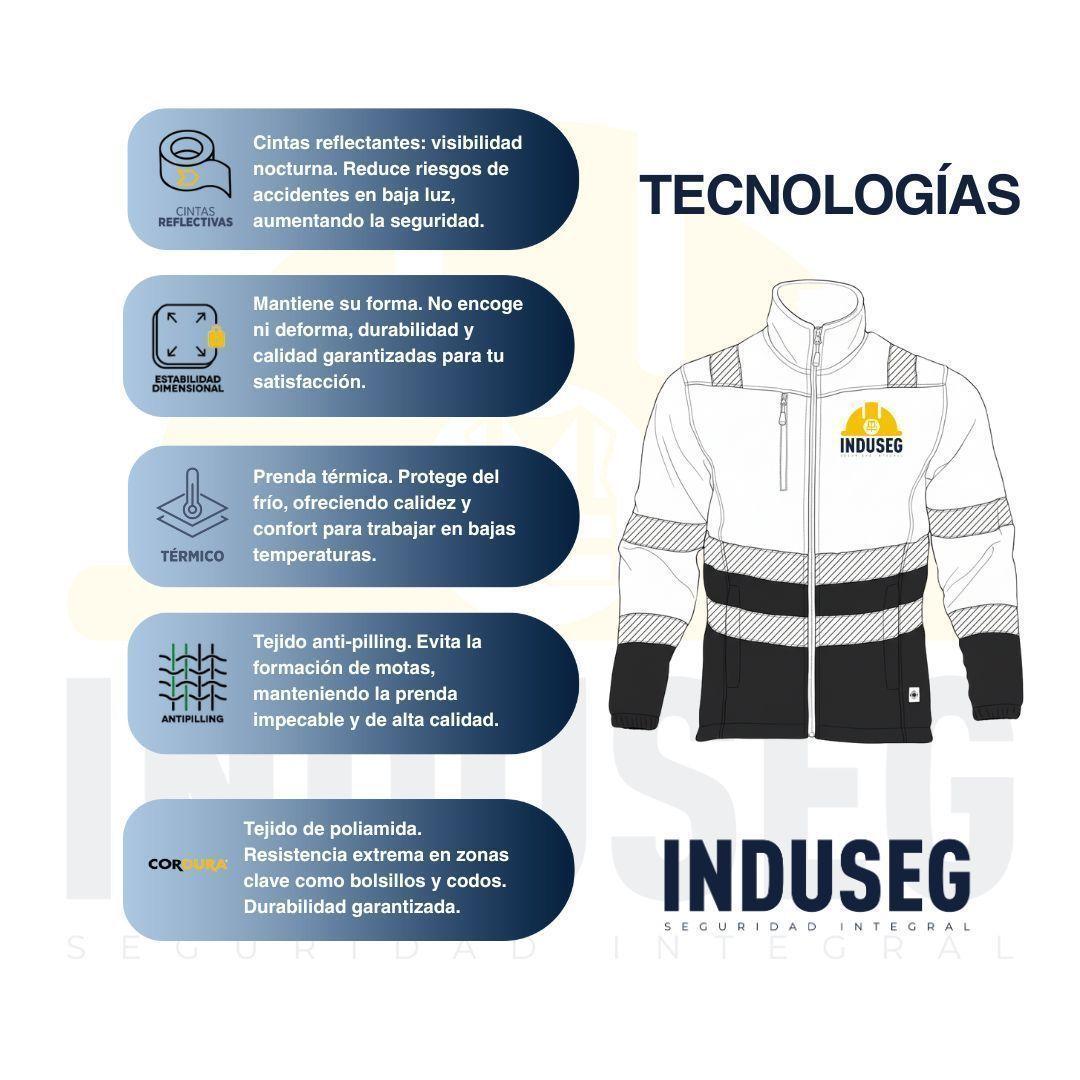 Micropolar Alta Visibilidad Bicolor Clase 2 Reflectante Hombre-6