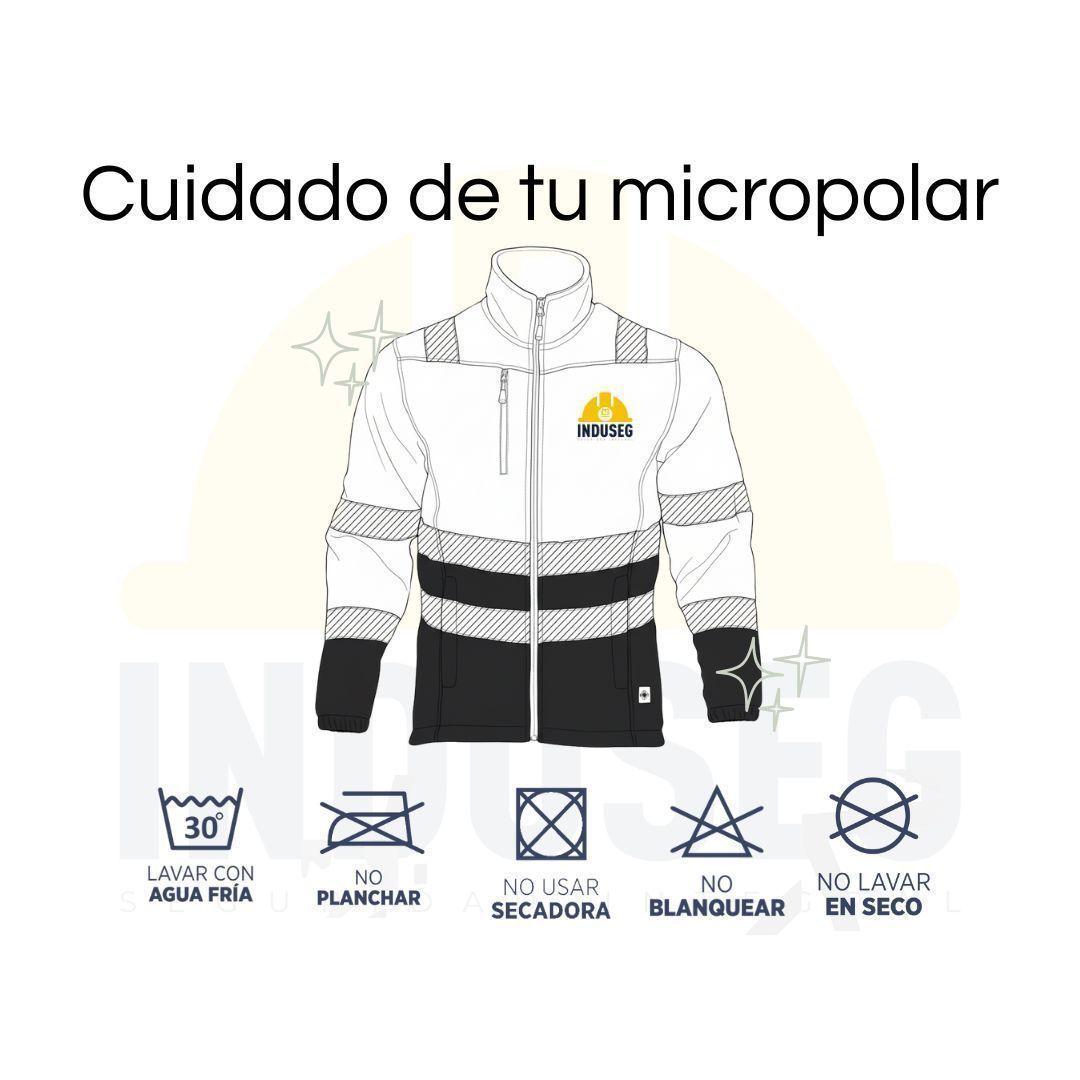 Micropolar Alta Visibilidad Bicolor Clase 2 Reflectante Hombre-5