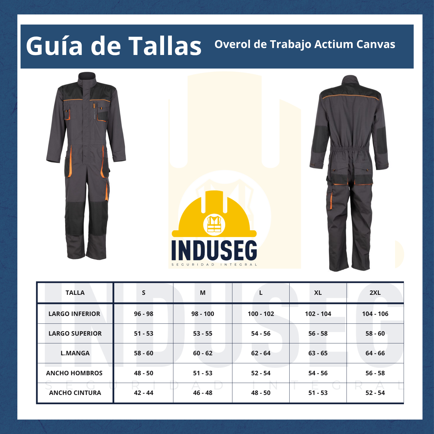 Overol de Trabajo Actium Canvas-3