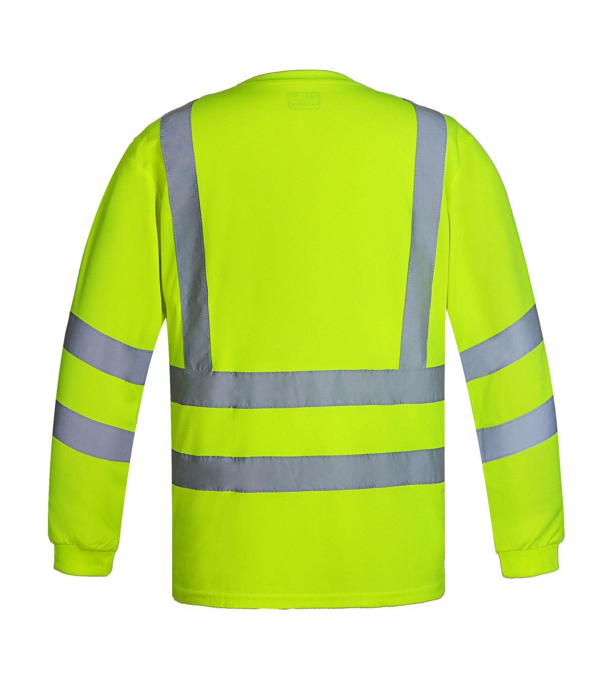 Polera Dry Fit Reflectante Manga Larga Hombre UPF50+ Trabajo-2