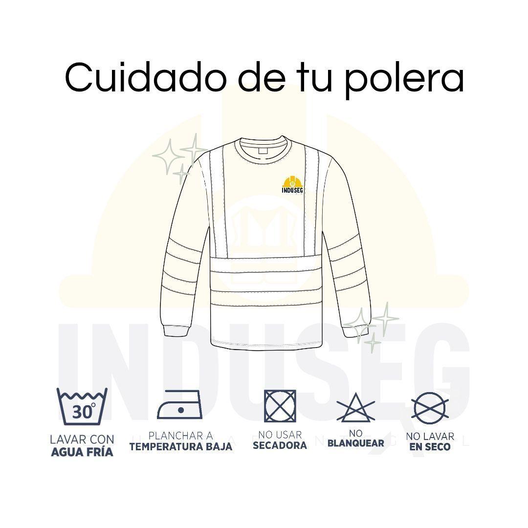 Polera Dry Fit Reflectante Manga Larga Hombre UPF50+ Trabajo-3