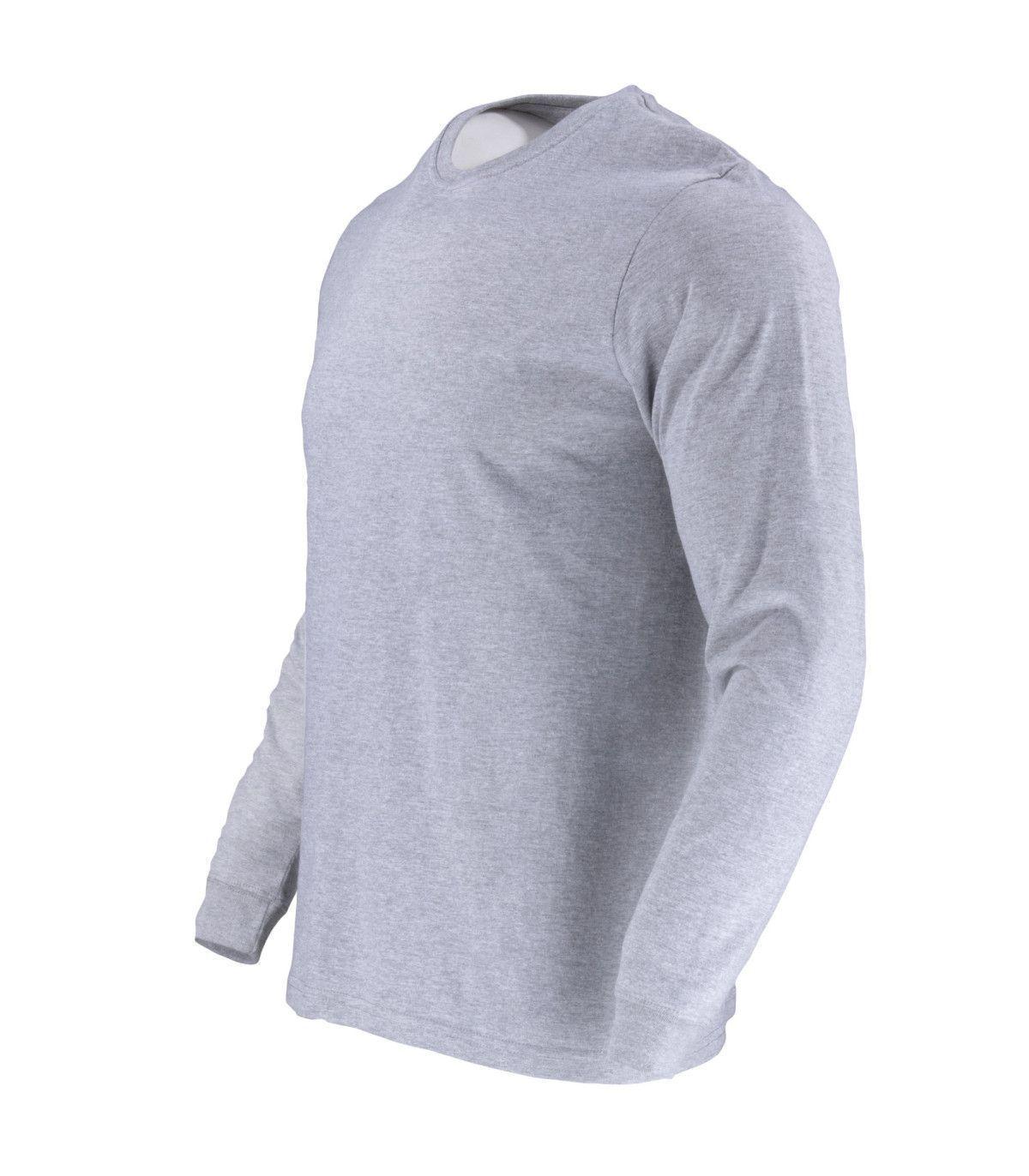 Polera Algodón Manga Larga Cuello Redondo UV Antipilling-3