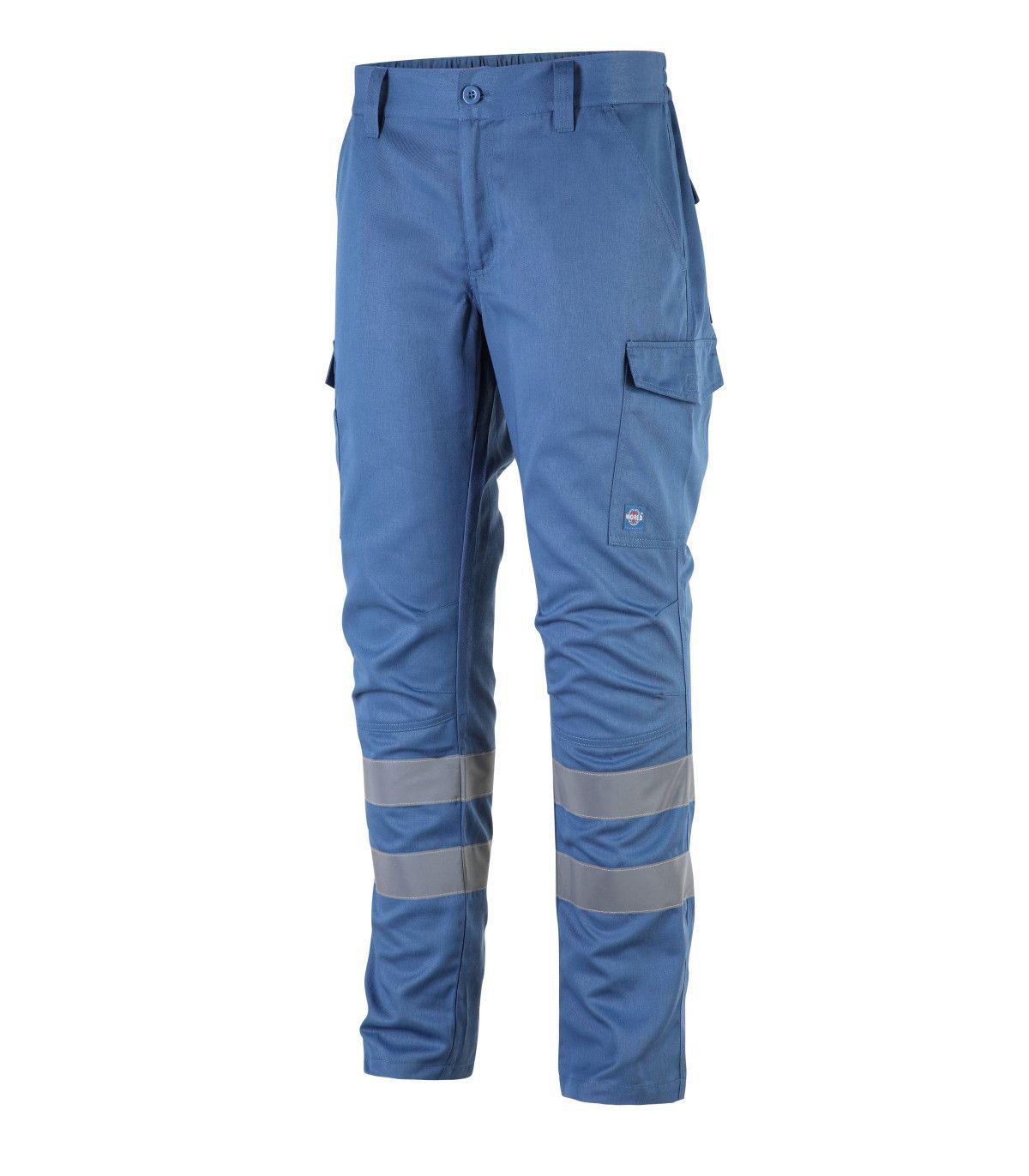 Pantalón Cargo Gabardina Con Cinta Reflectante Hombre-2