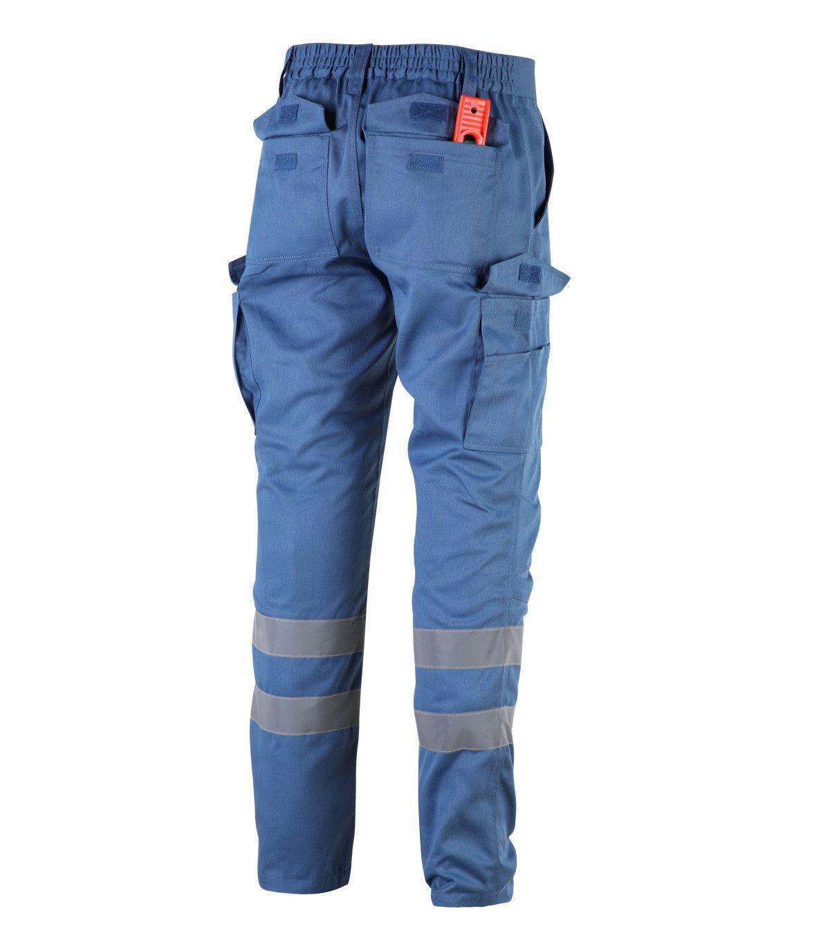 Pantalón Cargo Gabardina Con Cinta Reflectante Hombre-3