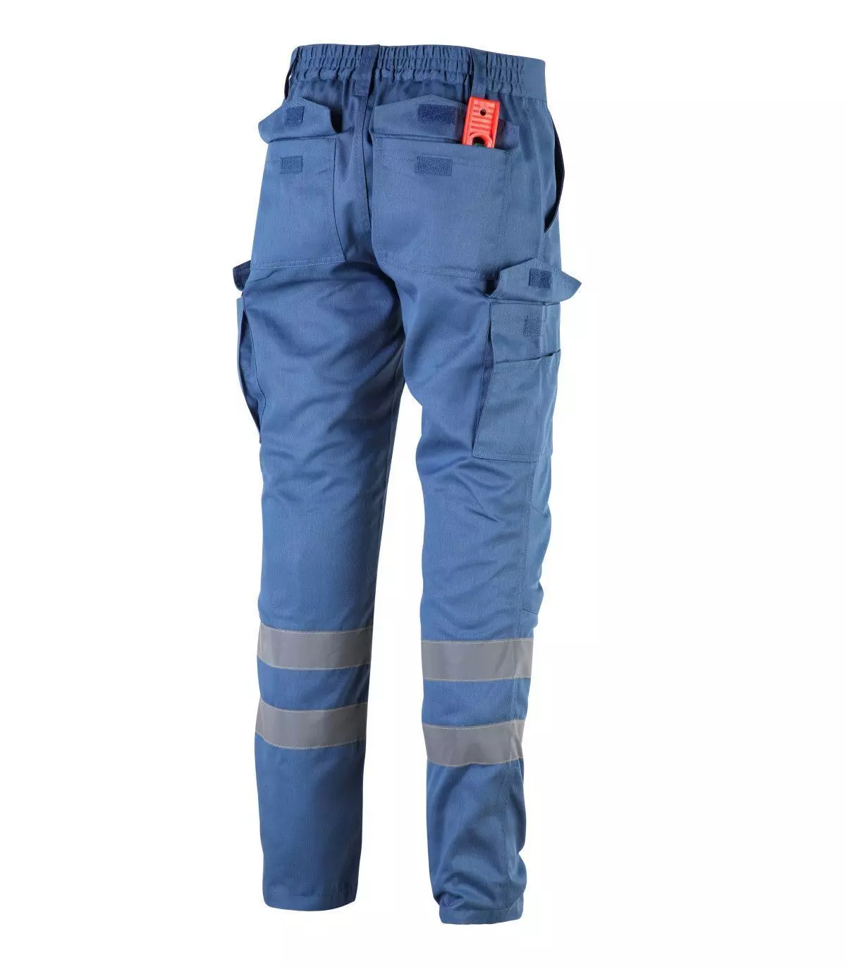 Pantalón Cargo Gabardina Con Cinta Reflectante Hombre-3