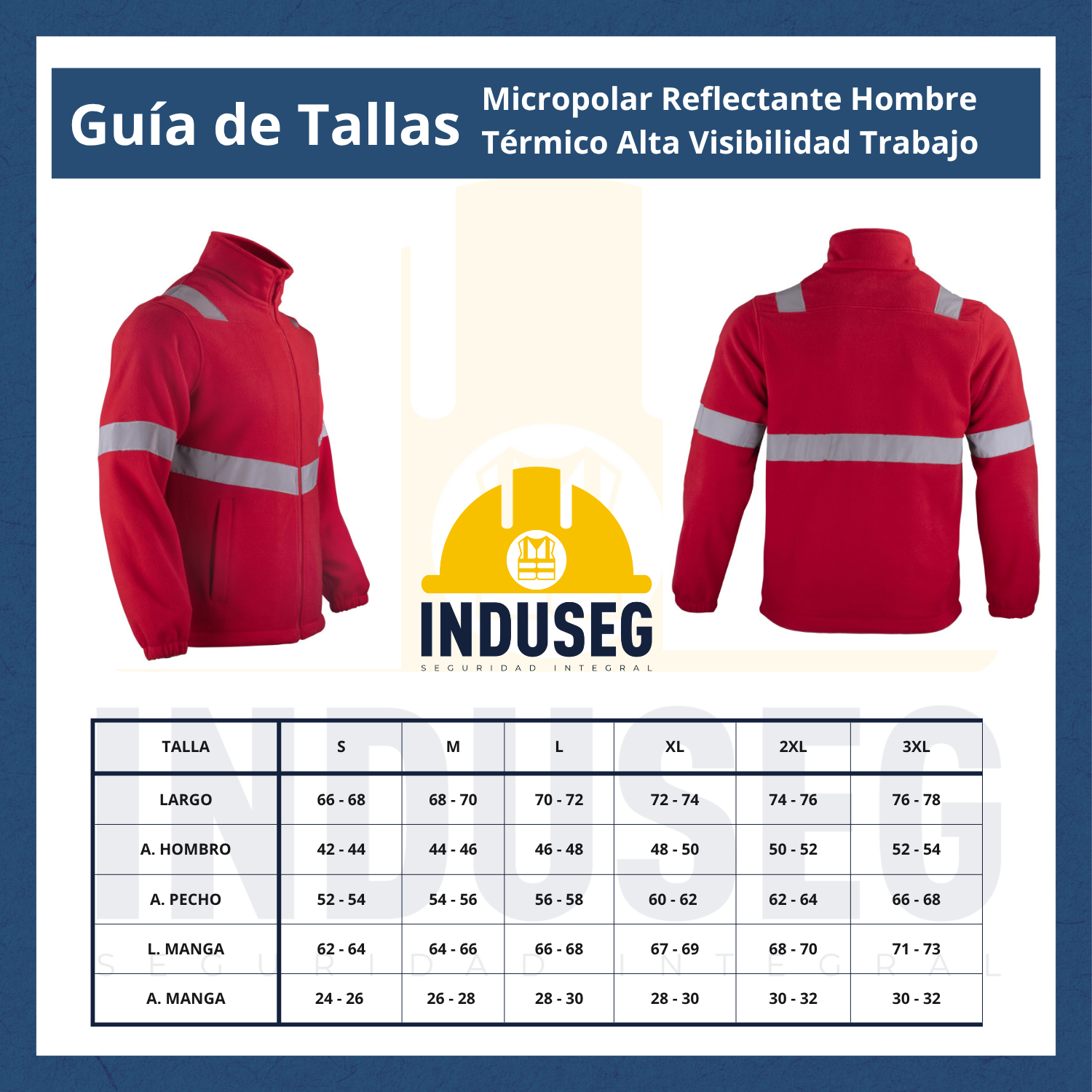 Micropolar Reflectante Hombre Térmico Alta Visibilidad Trabajo-7