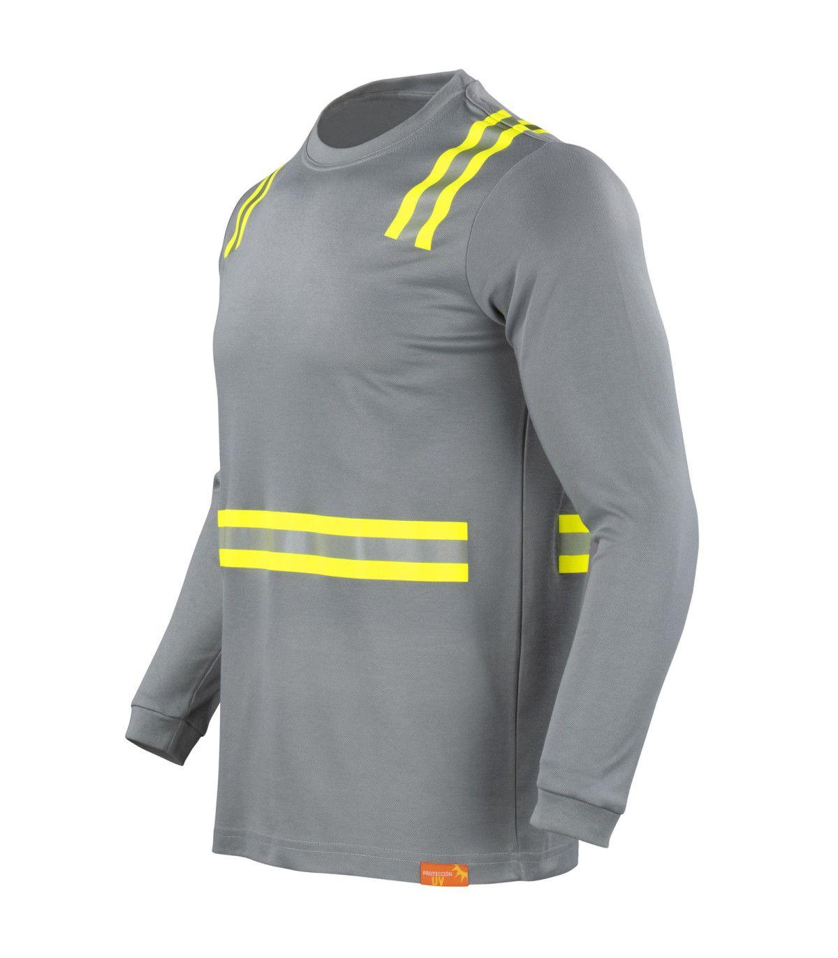Polera Hibrida Dual Hi-Vis Manga Larga Hombre-2