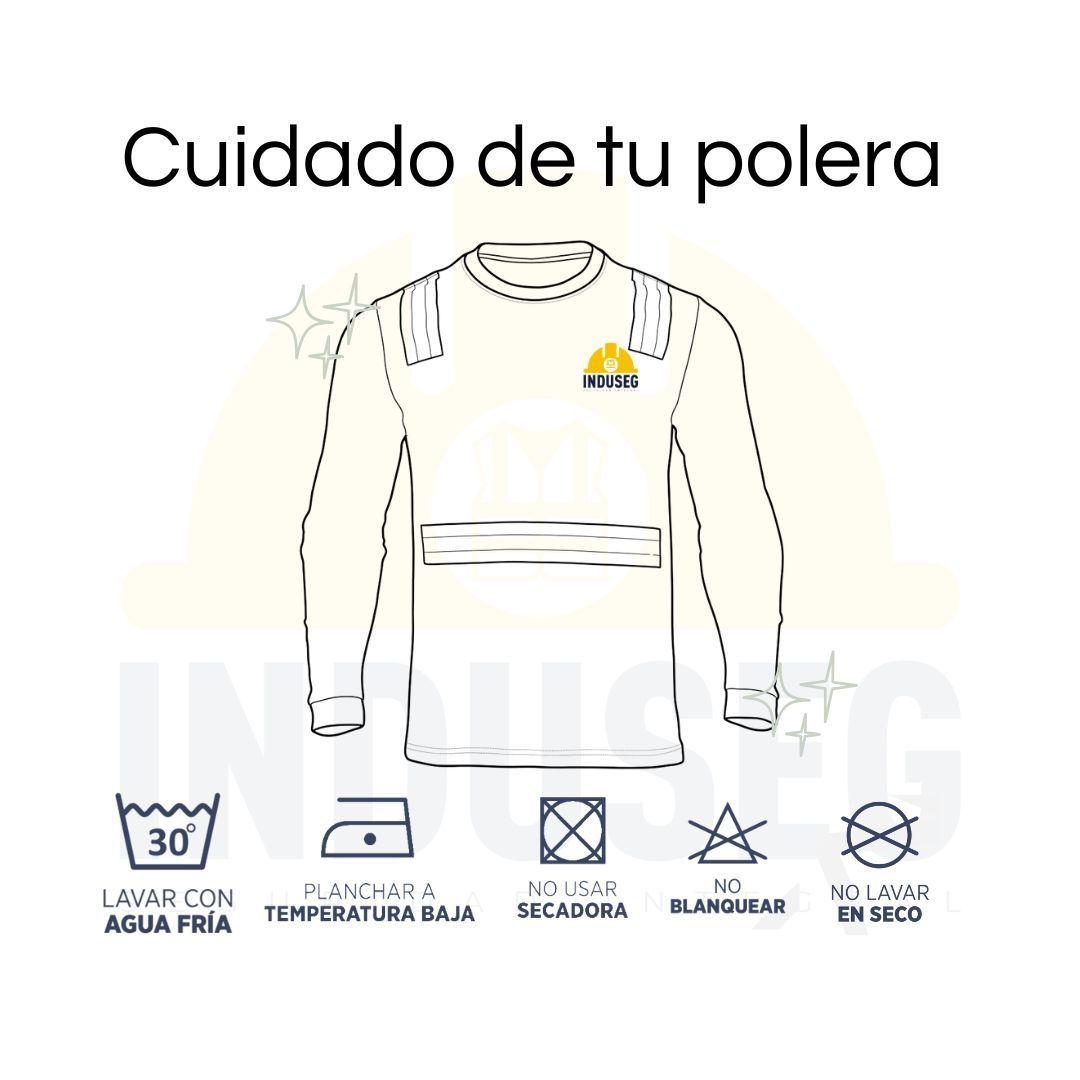 Polera Híbrida Reflectante Manga Larga Alta Visibilidad UPF-4