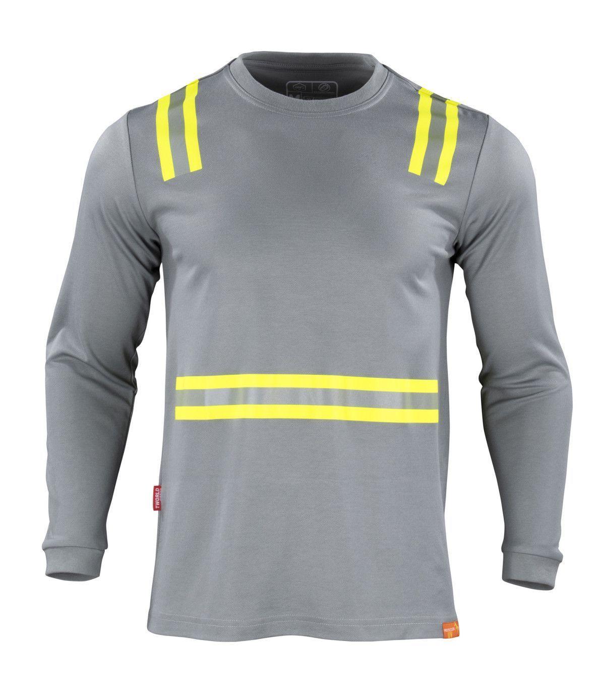 Polera Híbrida Reflectante Manga Larga Alta Visibilidad UPF-1