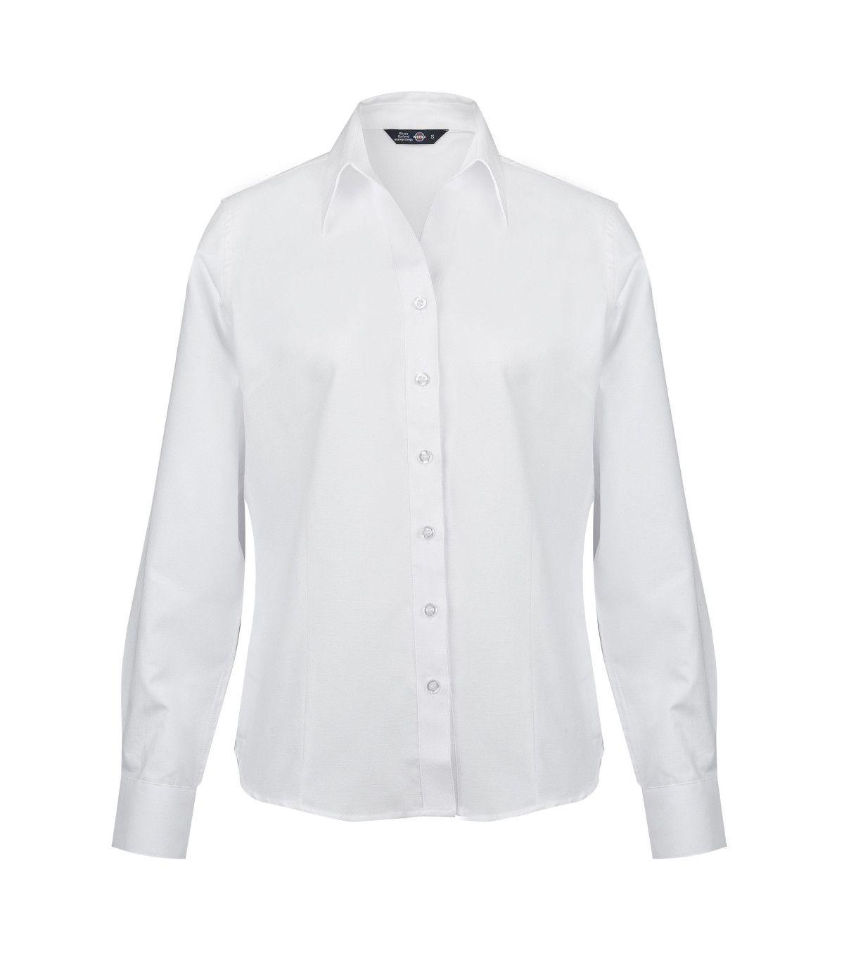 Blusa Oxford Classic Manga Larga Mujer-0