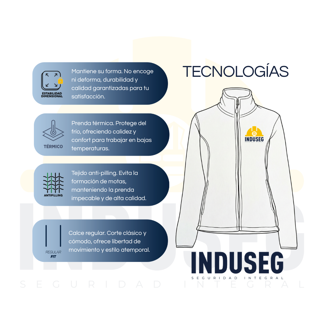 Micropolar Térmico Mujer Practical Line Trabajo Invierno-7