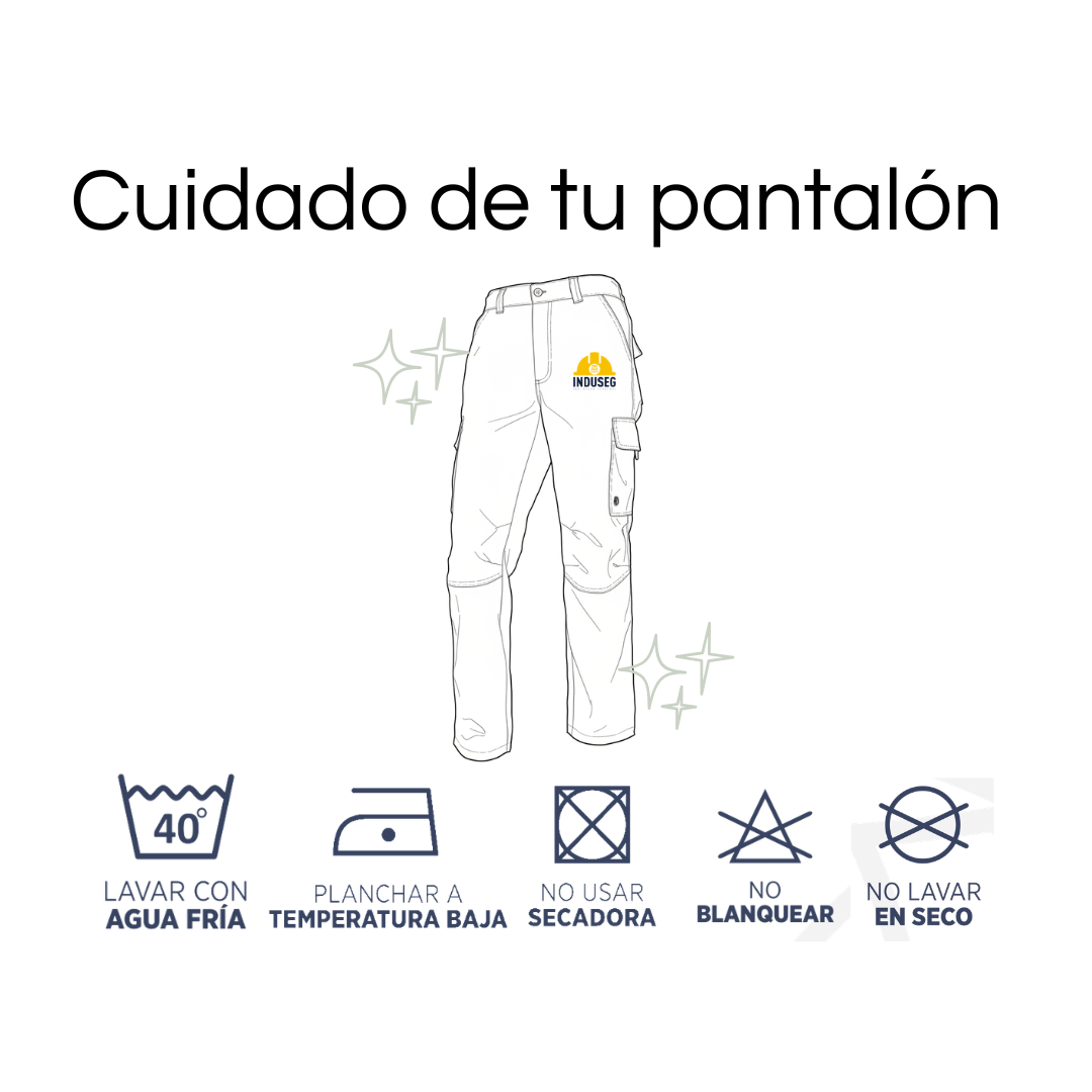 Pantalón Cargo Térmico Hombre Gabardina Forro Polar Trabajo-4