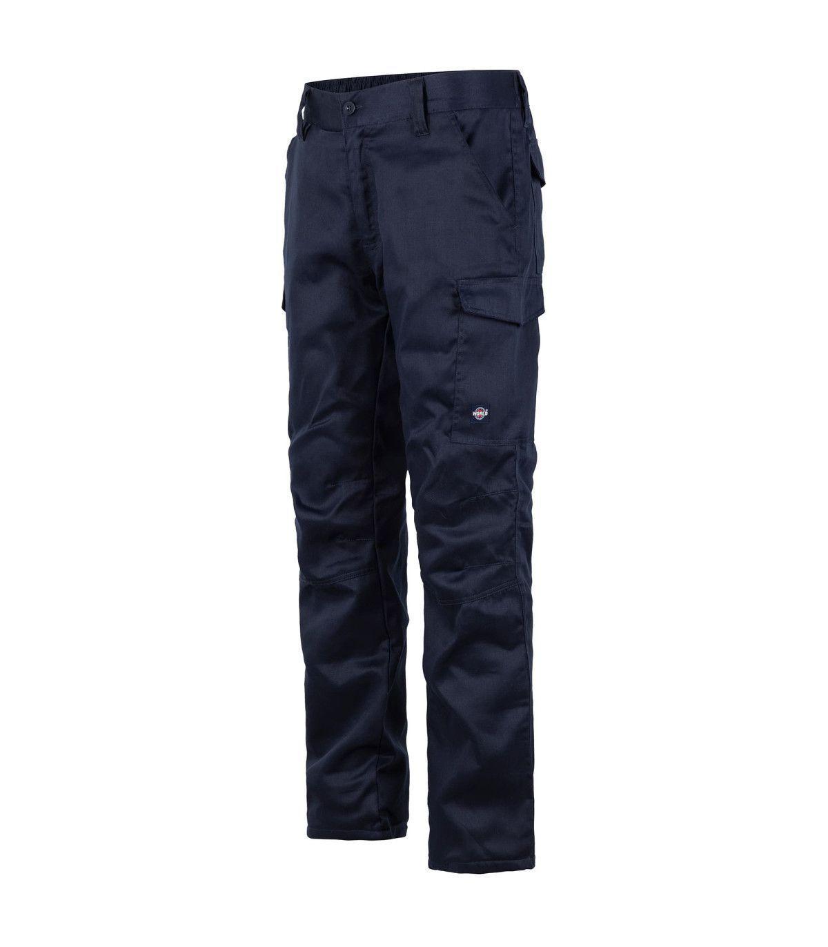 Pantalón Cargo Térmico Hombre Gabardina Forro Polar Trabajo-3