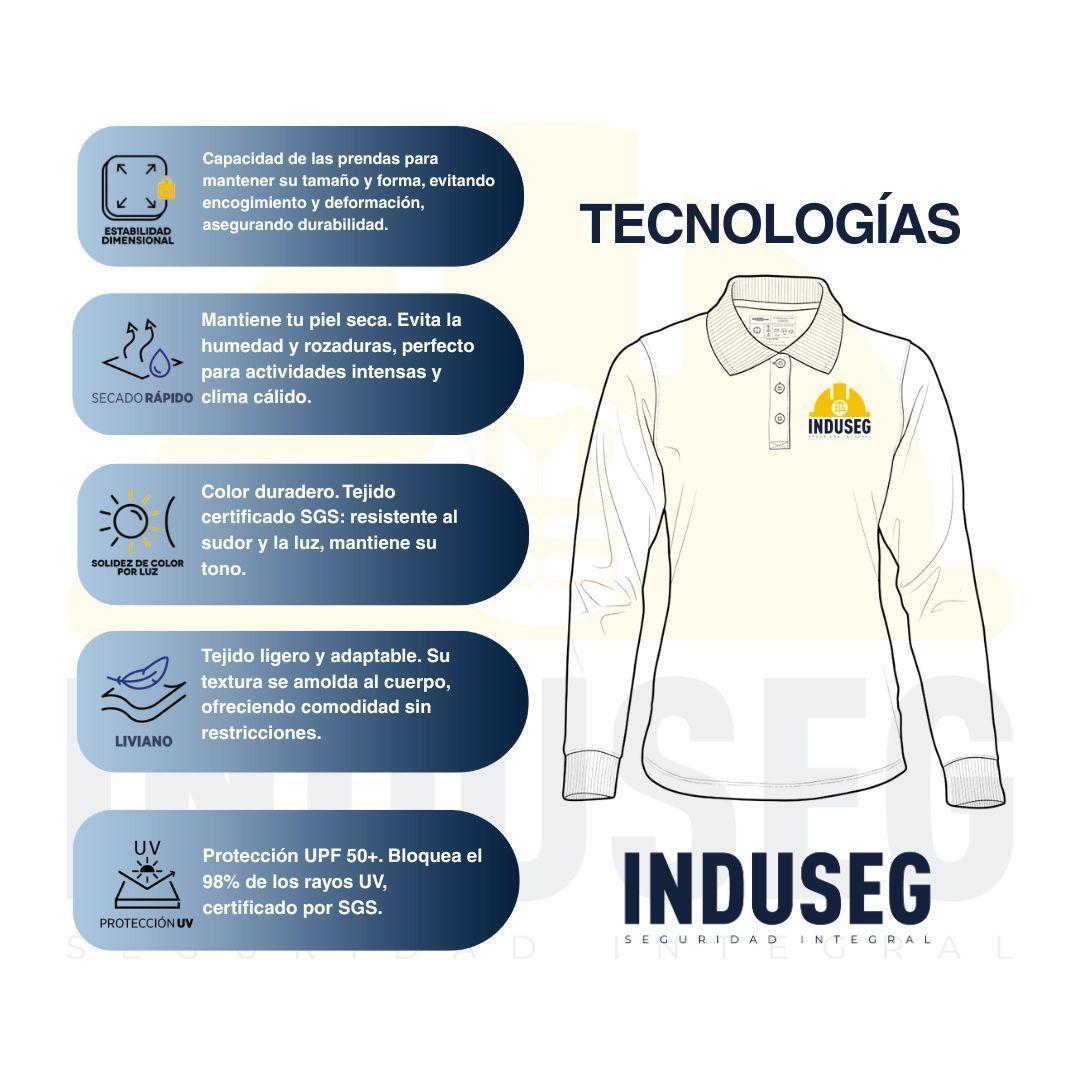 Polera Polo DryFresh Mujer Manga Larga UV50+ Secado Rápido-5