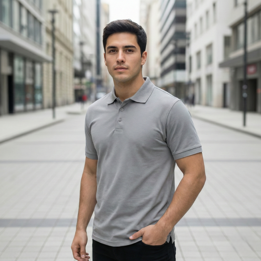 Polera Polo Outdoor DryFresh Smooth UV Hombre Manga Corta-0