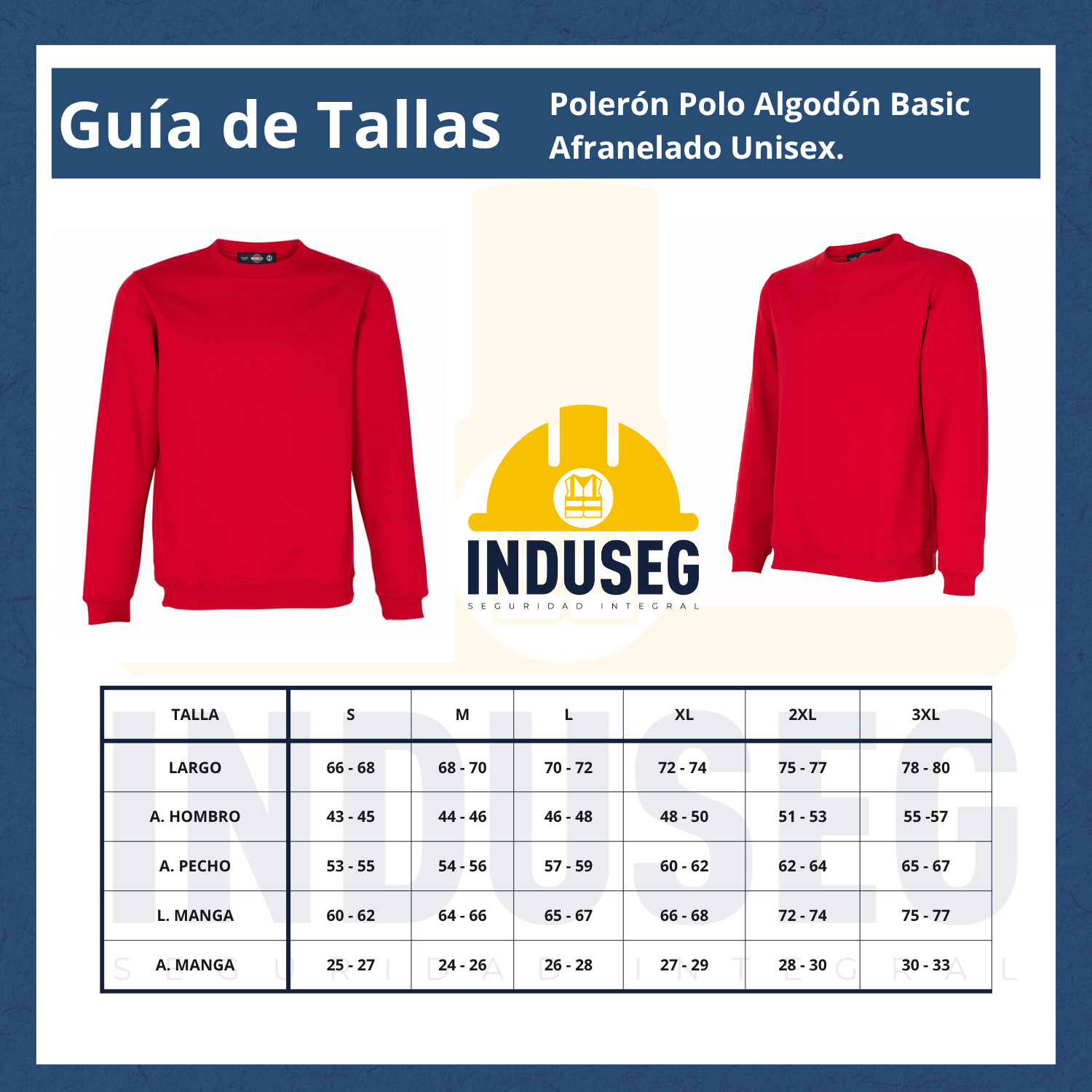 Polerón Unisex Algodón Afranelado Básico Antipilling-6