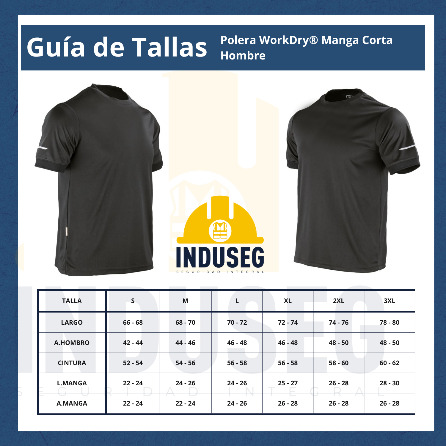 Polera Work Dry hombre manga corta antibacterial reflectiva-5