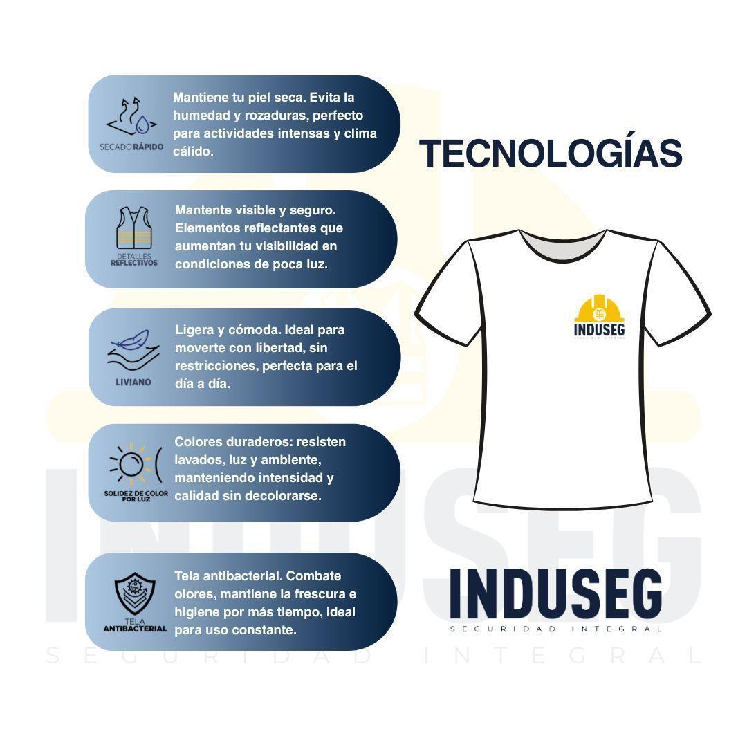 Polera Secado Rápido Hombre Manga corta antibacterial reflectiva-7