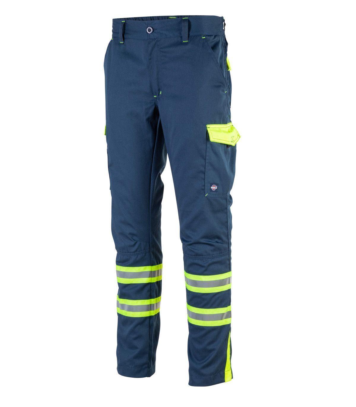 Pantalón cargo gabardina reflectante con cintura elástica-2