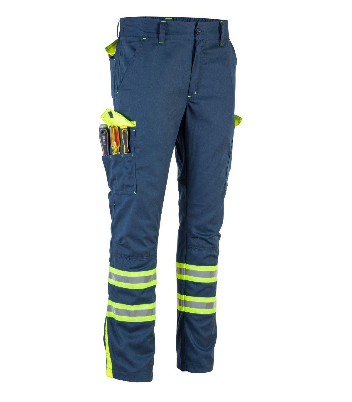 Pantalón cargo gabardina reflectante con cintura elástica-3