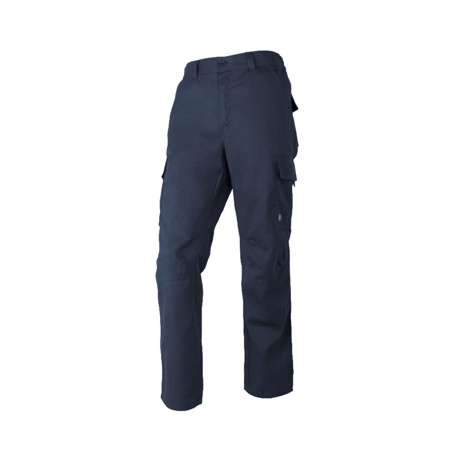 Pantalón de trabajo cargo gabardina cintura elásticada-3