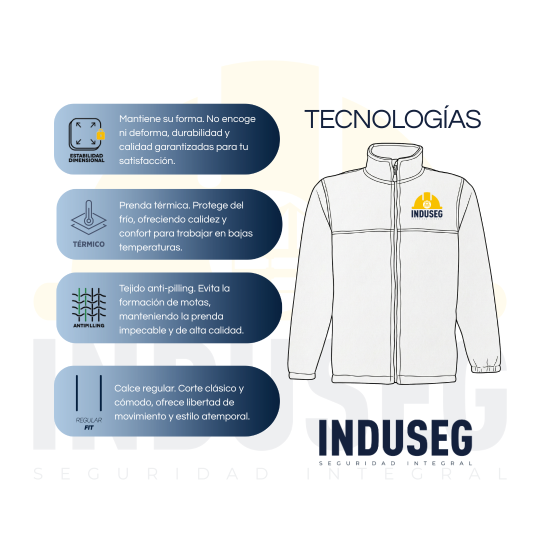 Micropolar Térmico Hombre Practical Line Trabajo Invierno-5