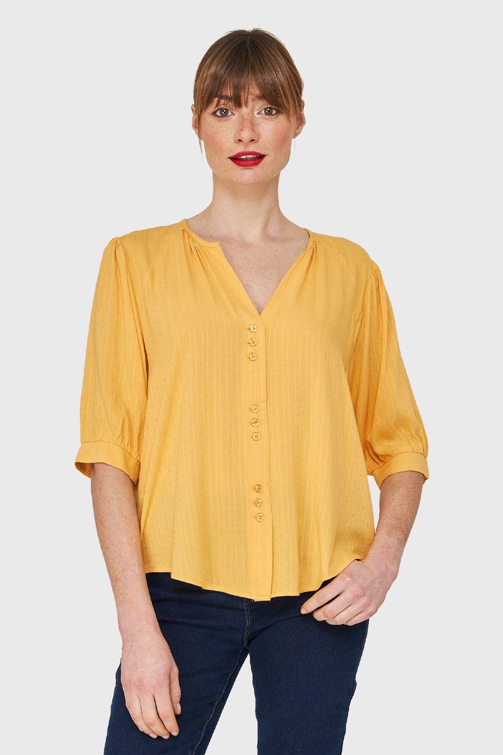 Blusa Holgada Amarillo Nicopoly-4