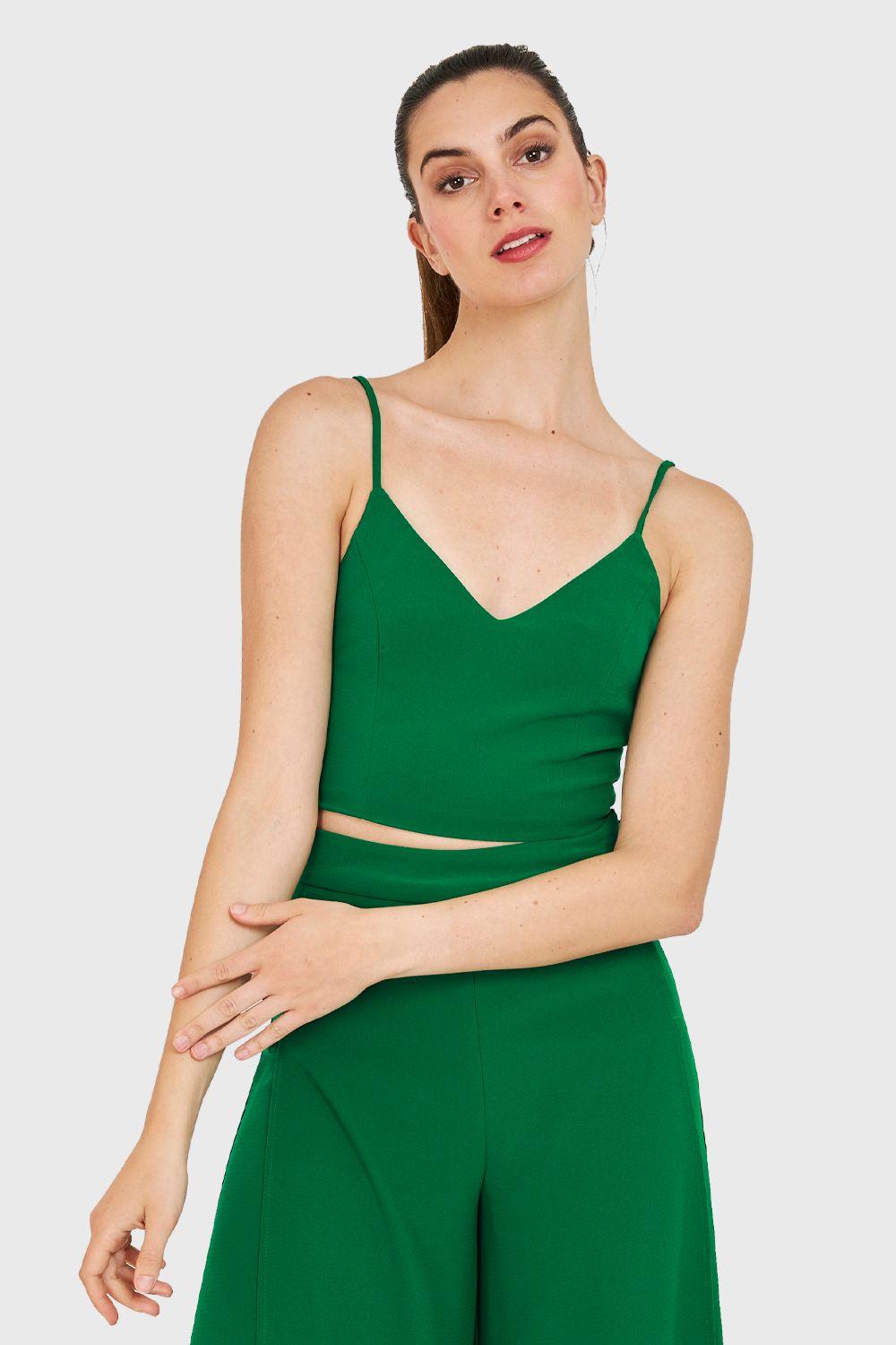 Crop Top Verde Nicopoly-0