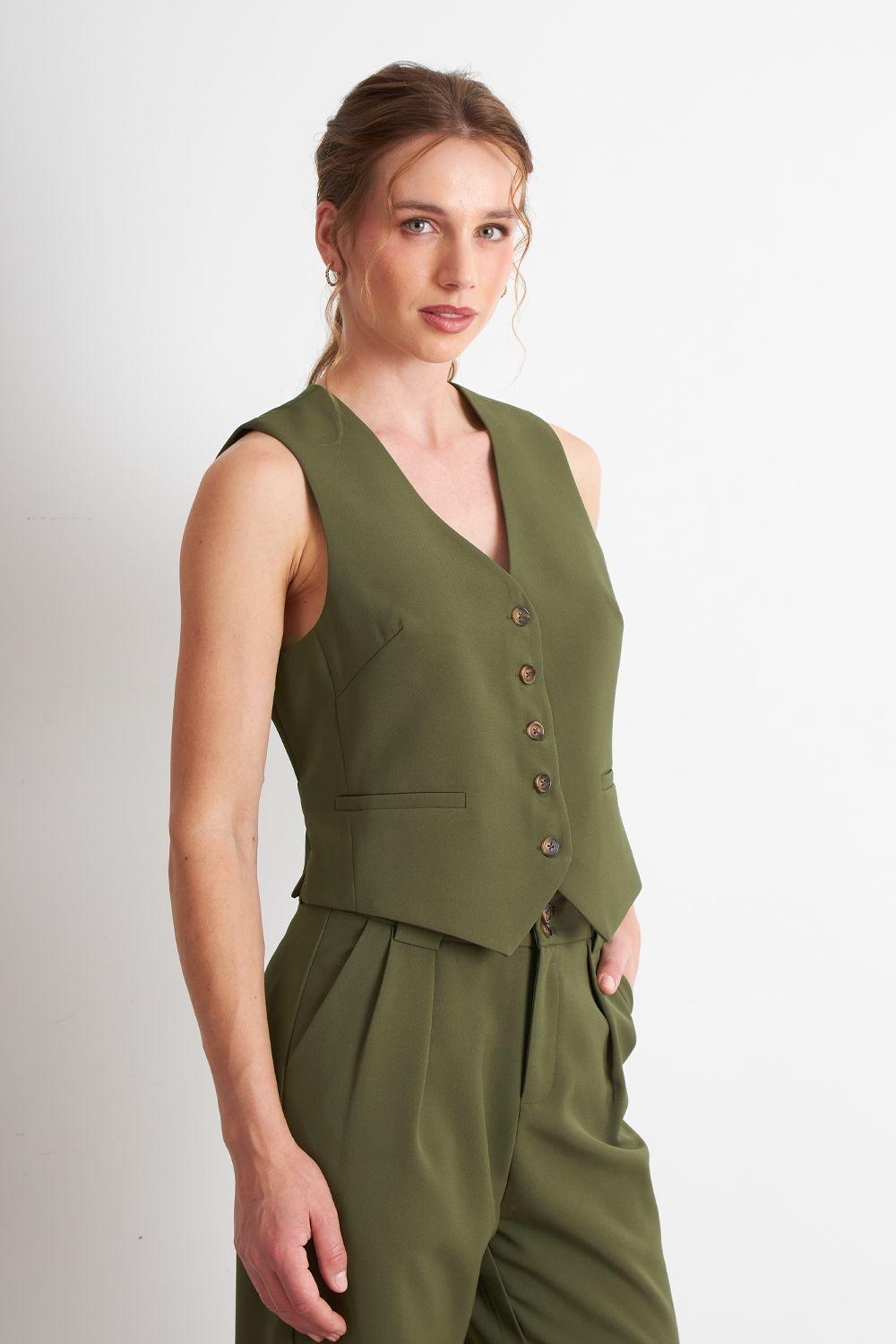 Gilet Básico Ajustable Oliva Nicopoly-2