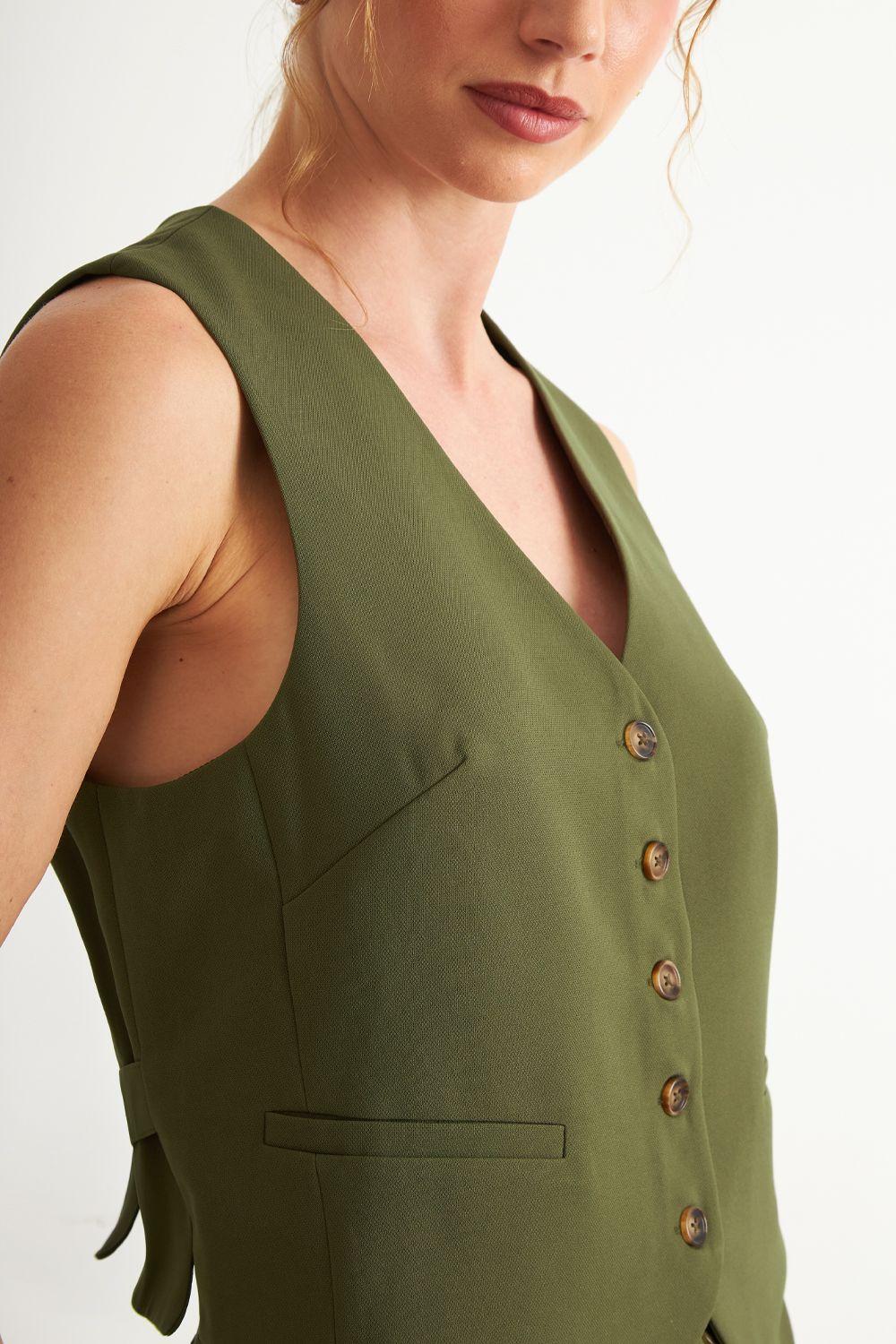 Gilet Básico Ajustable Oliva Nicopoly-5