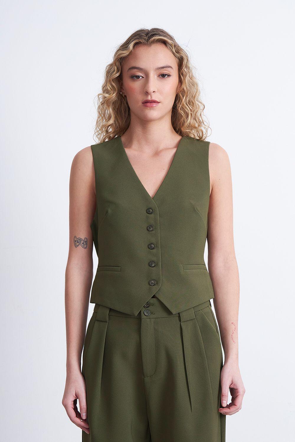Gilet Básico Ajustable Oliva Nicopoly-5