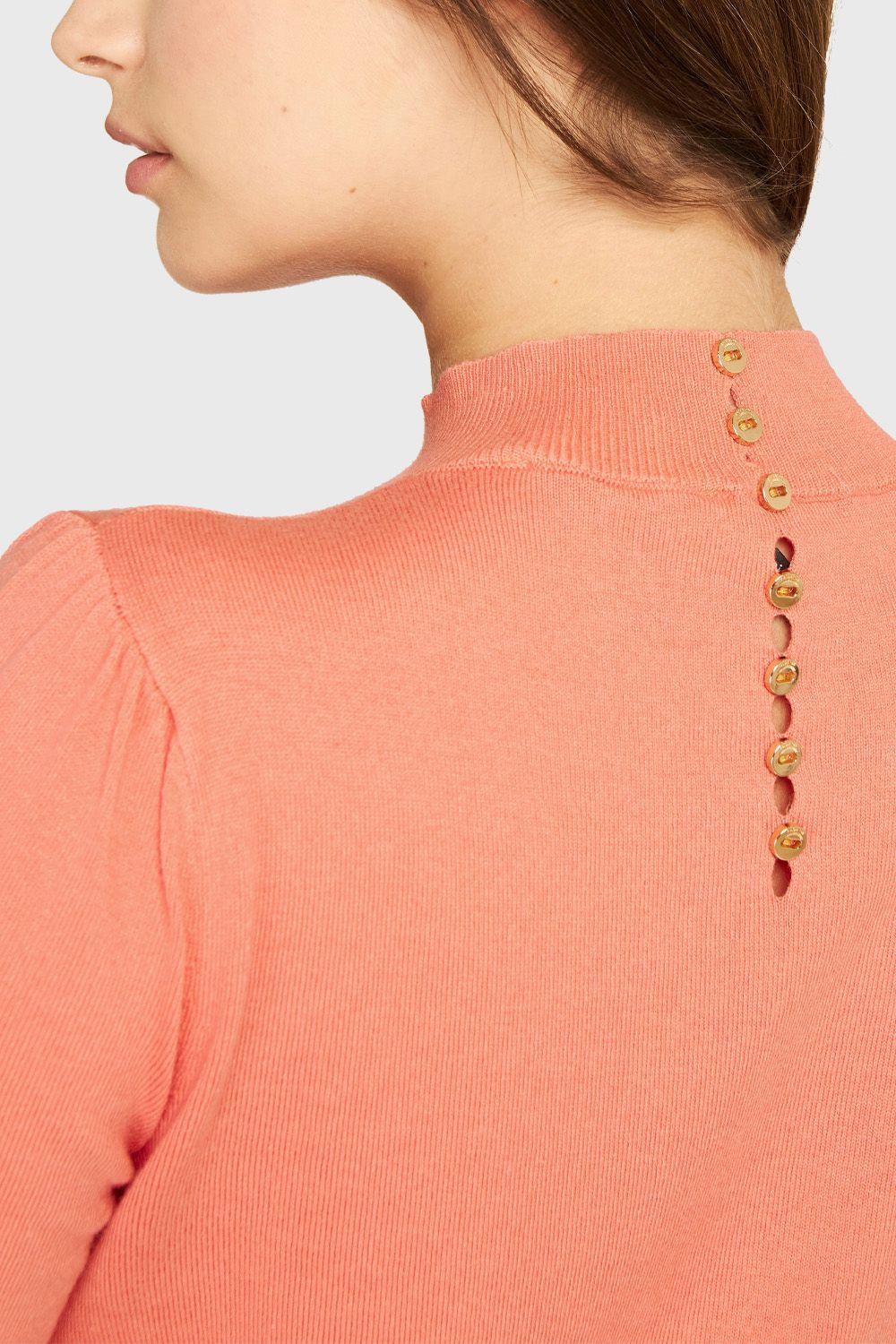 Sweater Botones Damasco Nicopoly-4