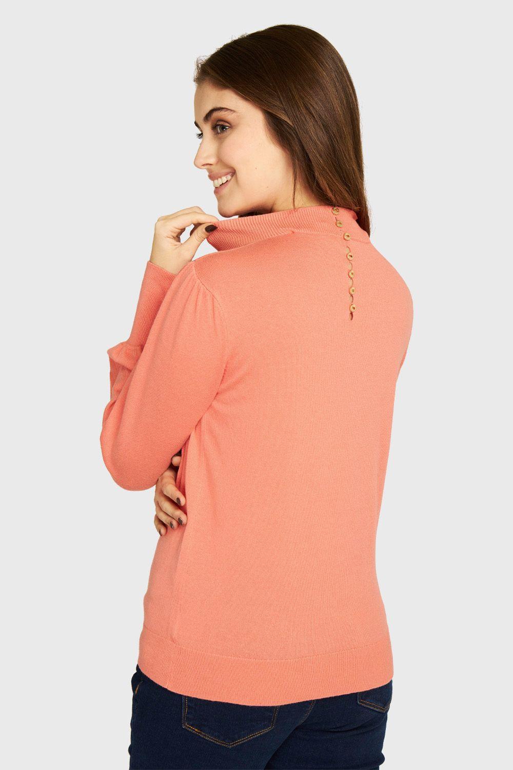 Sweater Botones Damasco Nicopoly-3