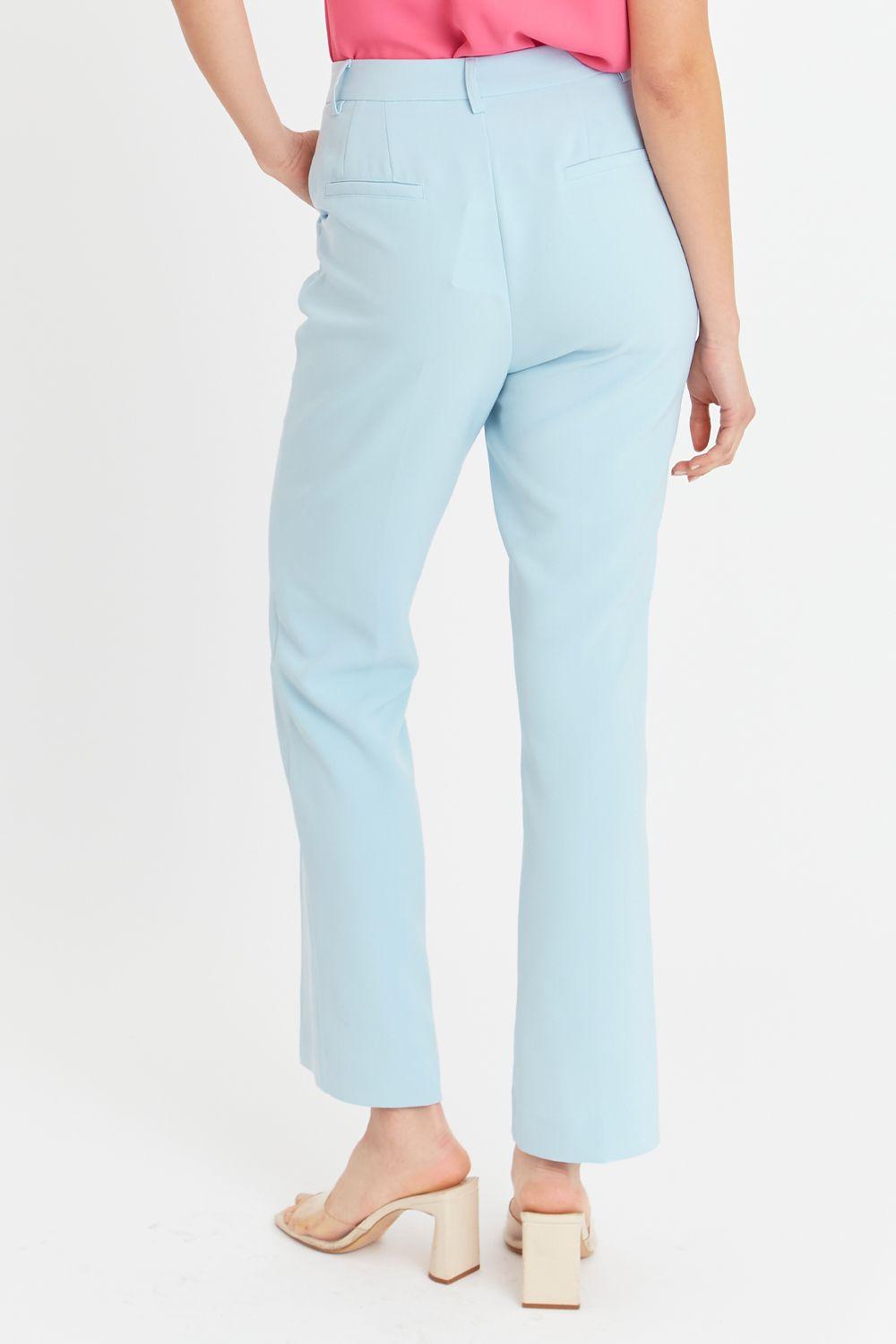 Pantalón Entallado Costuras Delanteras Gris Nicopoly-3