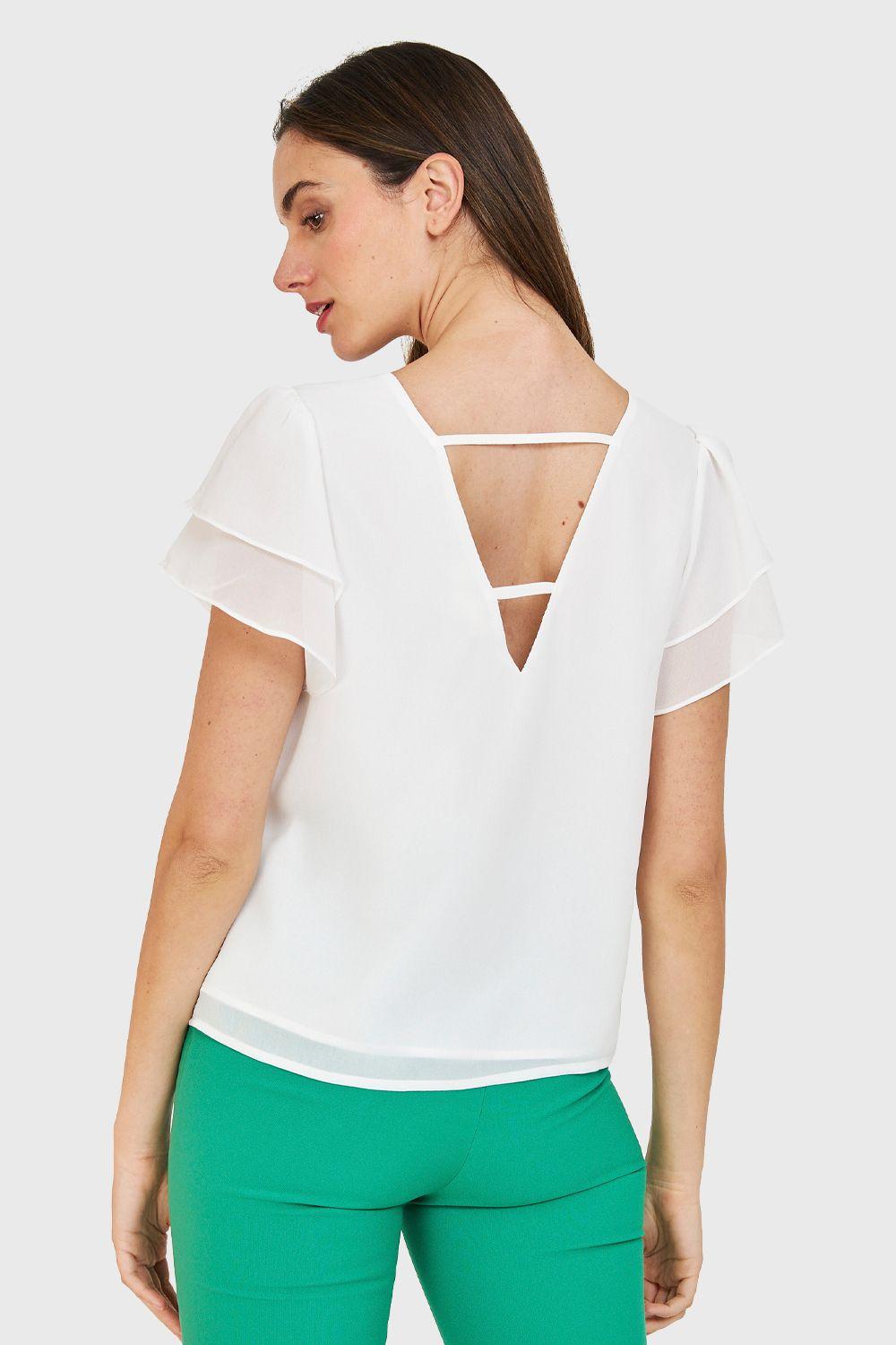 Blusa Básica Vuelos Blanco Nicopoly-3
