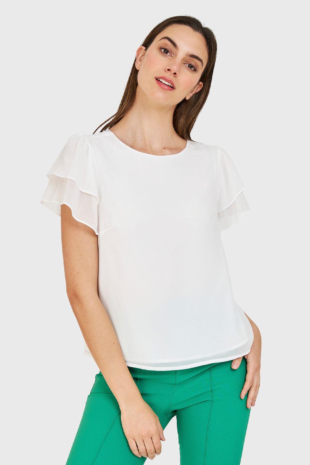 Blusa Básica Vuelos Blanco Nicopoly-4