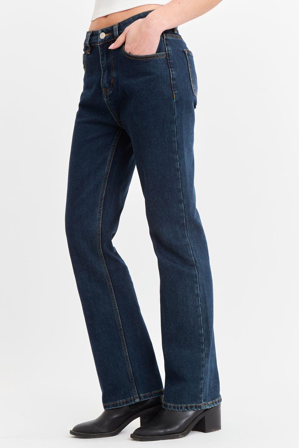 Jeans Básico Recto Azul Marino Nicopoly-2