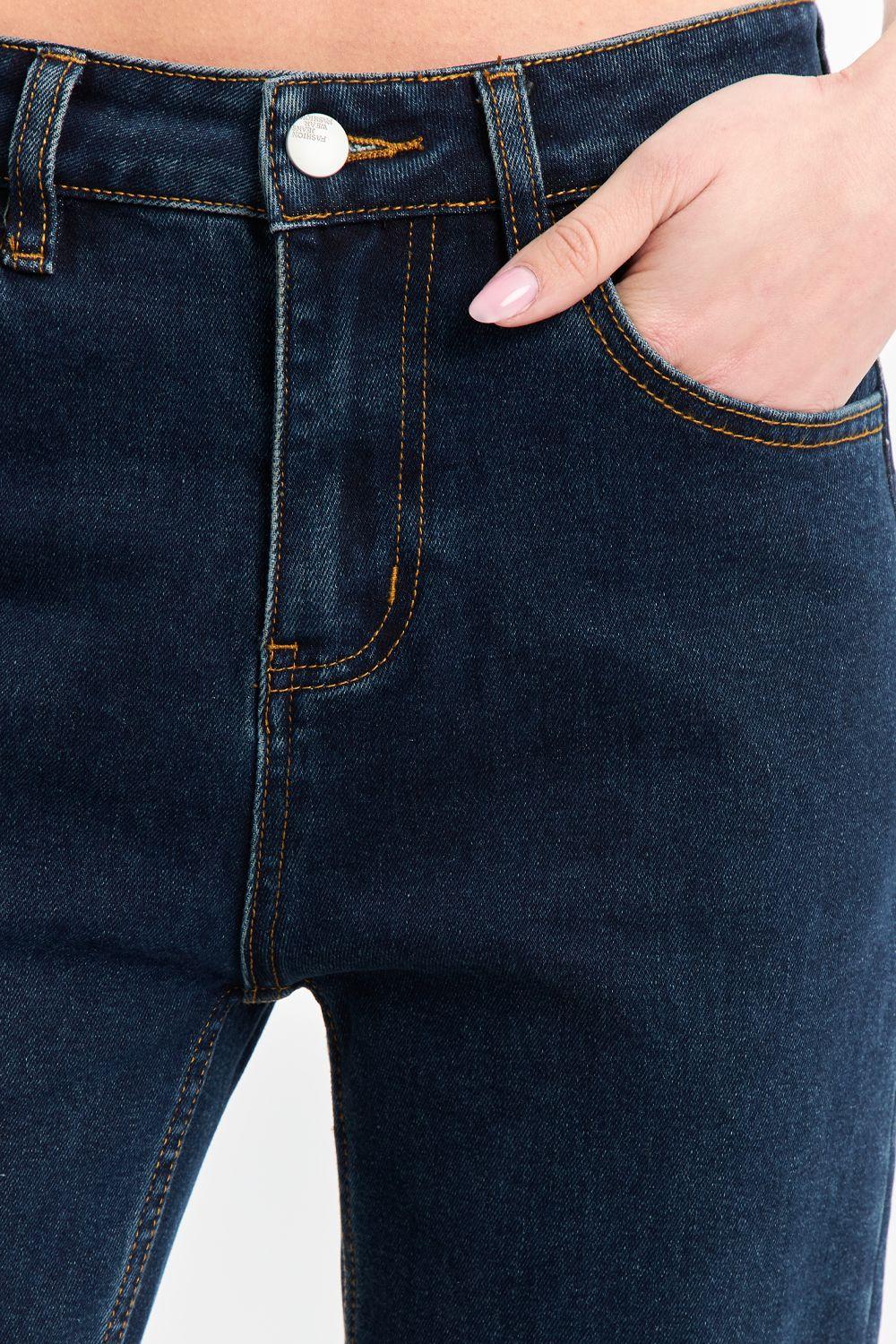 Jeans Básico Recto Azul Marino Nicopoly-5