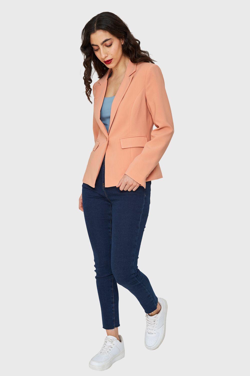 Blazer Bolsillos Solapas Damasco Nicopoly-1