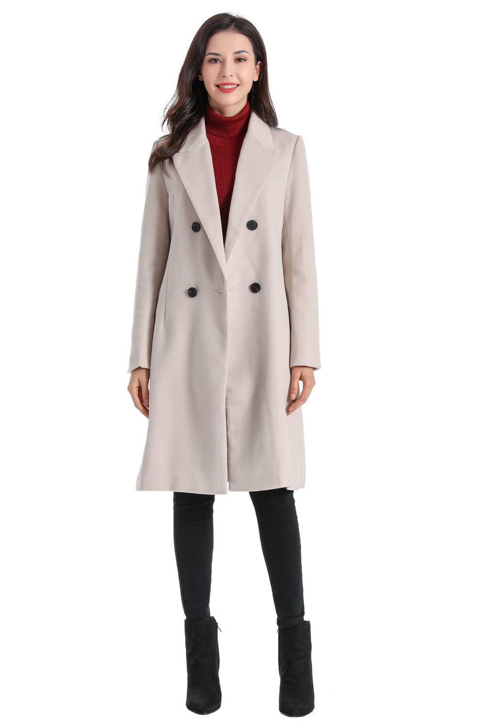 Abrigo Cuatro Botones Blanco Nicopoly-1