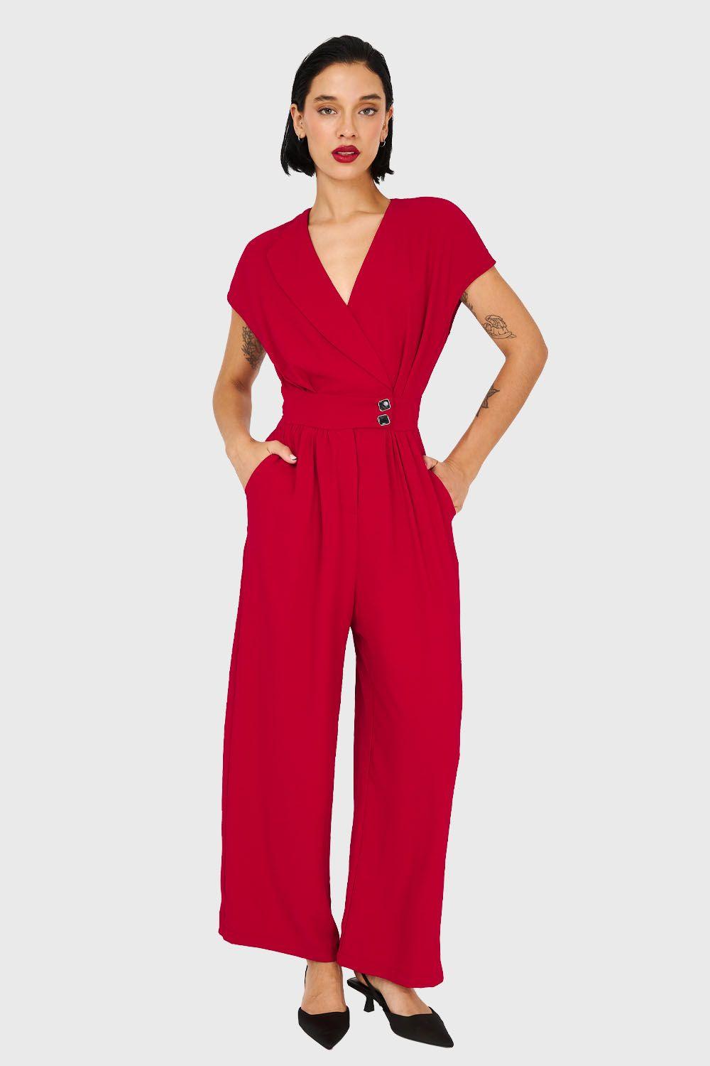 Enterito Cruzado 2 Botones Rojo Nicopoly-4