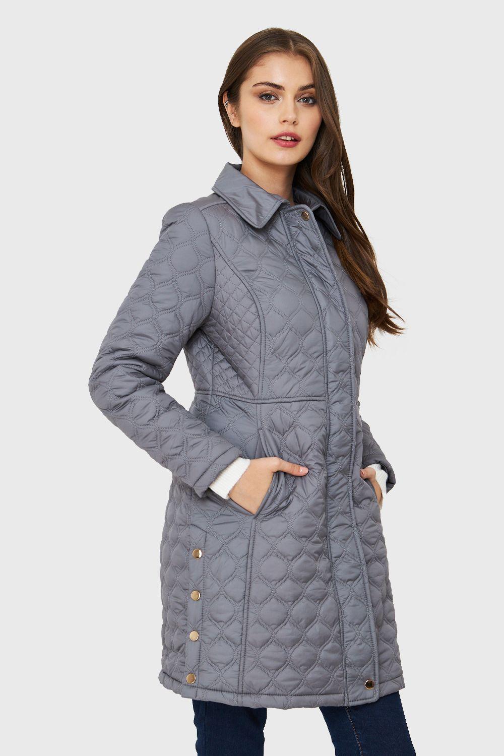Parka Tipo Quilt Gris Nicopoly-2